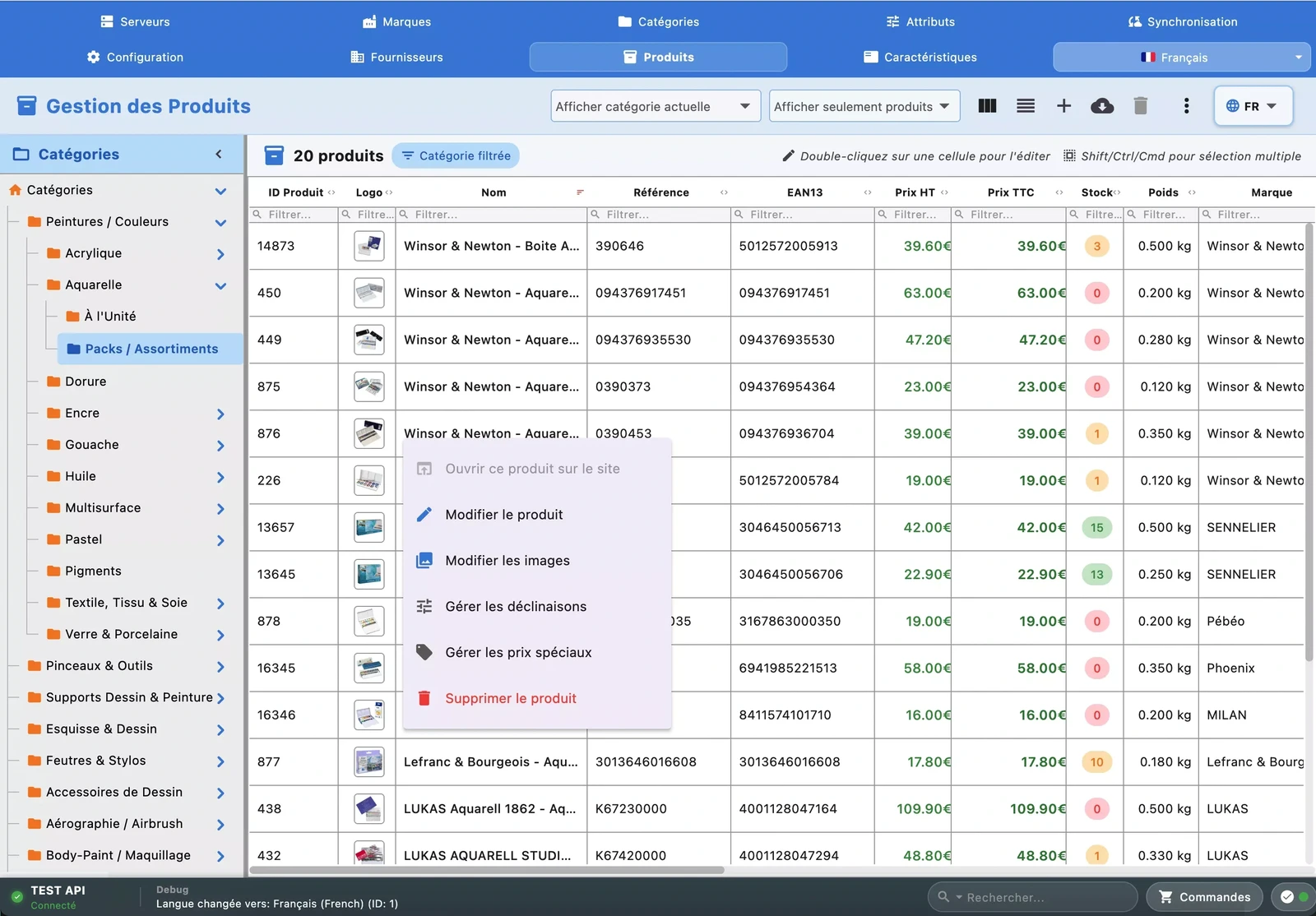 Produits & Catalogue