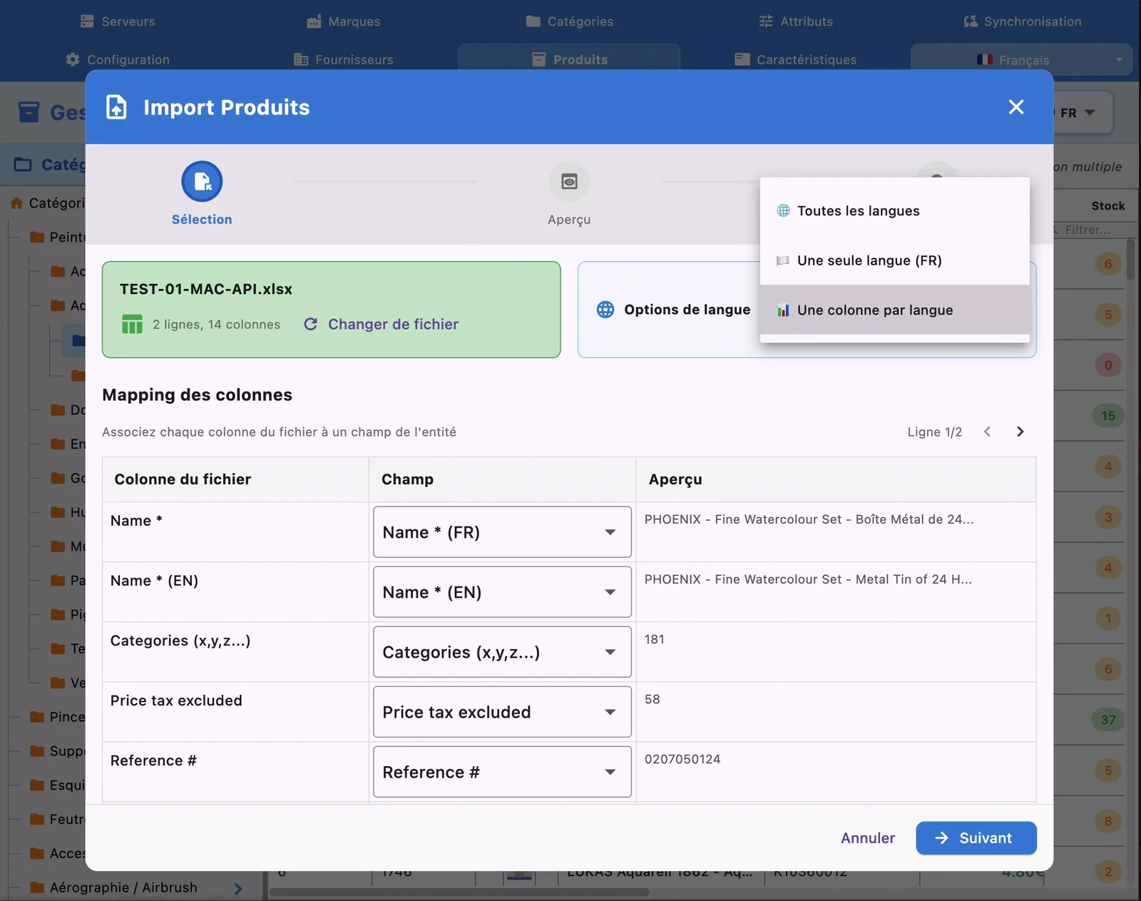 Import / Export CSV & Excel